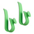 thumbnail image 1 of 2x Key Hook for Bag, key clips for Purse, Keychains Insert Cup Holder, Connector, Keychain Hanger for Bag, for Pool, Beach, Sporting Bags Handbags Green, 1 of 7
