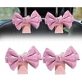 thumbnail image 1 of 2 pcs Bowknot Design Car Seat Back Hooks,Multipurpose Automotive Organize Decoration, 1 of 5