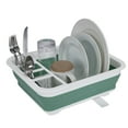 thumbnail image 2 of Kitchen Details  Plastic Collapsible Dish Rack in Sage, 2 of 9
