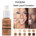 thumbnail image 3 of PHOERA Foundation Professional Makeup Full Coverage Fast Base Brighten long-lasting Shade, 3 of 5