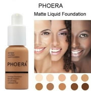 PHOERA Foundation Professional Makeup Full Coverage Fast Base Brighten long-lasting Shade