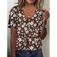 thumbnail image 2 of Top tipo túnica HOTYD para mujer, estampado floral bohemio, cuello en V, 4XL, 2 of 2