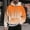 Orange, variant on QUINDOS Mens Sweatshirt with Hoods Solid Color Hoodies for Men in Winter Long Sleeve Casual Pullover Tops Kangaroo Pocket
