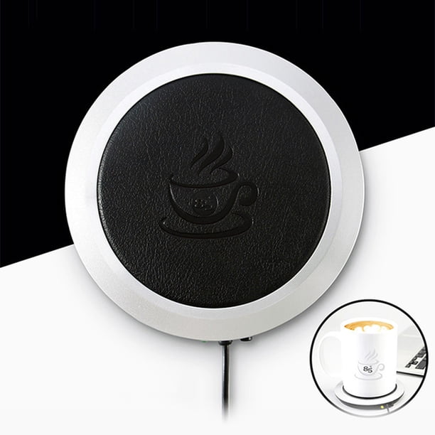 XWSHYW Electrodomésticos Almohadilla de Taza de Temperatura Constante, Calentador de Alta Temperatura, Calentador Inteligente de Leche y Café, Almohadilla de Taza Caliente de Cuero