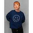 thumbnail image 2 of Smiling Barb Wire Face Sweatshirt Women -Image by Shutterstock, Female 4X-Large, 2 of 4