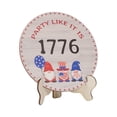 thumbnail image 2 of Beautynvta Patriotic Tabletop Decor, Red White Blue Independence Day Wooden Ornament for 4th of July 250th Anniversary Memorial Day Home Table Centerpiece Decor, 2 of 6