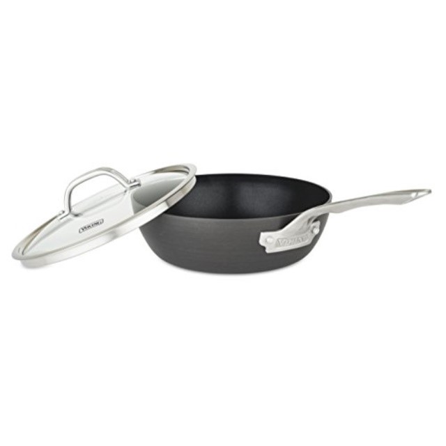 Viking 400511823 Hard Anodized Nonstick Saucier Pan, 3 Cookware, 3
