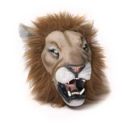 Lion Deluxe Latex Mask with Hair