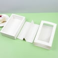 thumbnail image 4 of Cupcake Biscuits Package Box Party Single Use Portable Transparent Cakes Dessert Pastry Packing Case Home Bakery Kitchen 1-row Pink White, 4 of 9