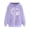 thumbnail image 2 of ATENAR Hoodies for Women,Womens Hoodies,Breathable,Pullover,Soft,Polyester,Purple,S(US:4), 2 of 5