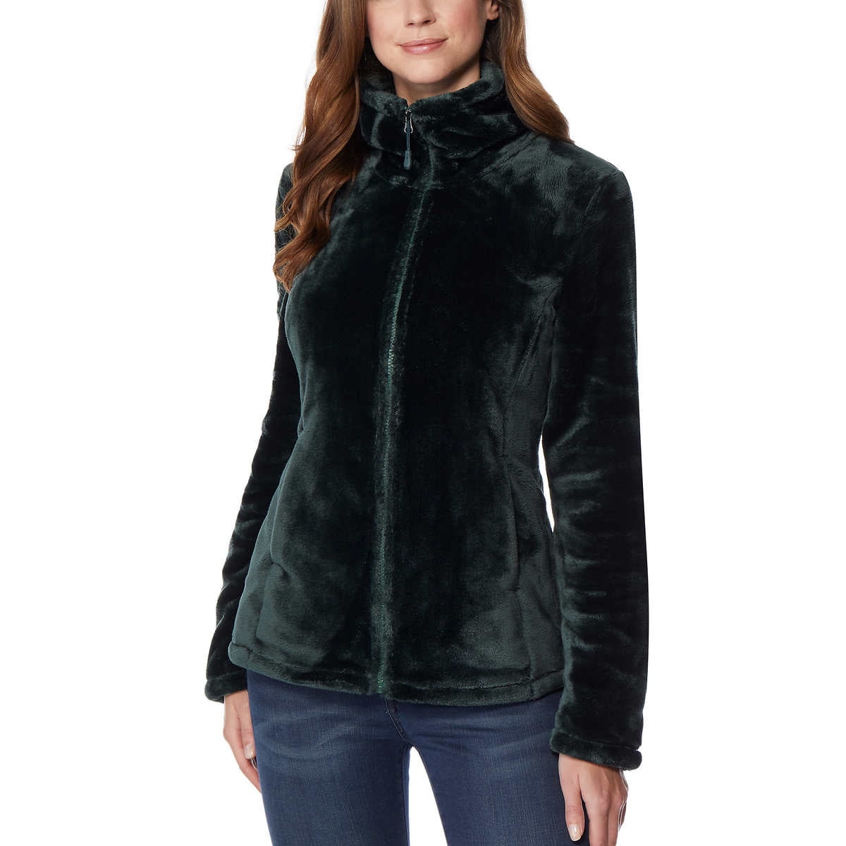 32 Degrees 32 Degrees Heat Women Soft & Cozy Plush Velvet Full Zip Jacket