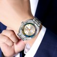 thumbnail image 5 of SKMEI Watch for Men, Round Quartz Watch with Date Display, Stainless Steel Band, 5 of 6
