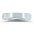 thumbnail image 1 of SZUL Women's 4mm Flat Comfort Fit Wedding Band In 950 Platinum, 1 of 4