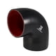thumbnail image 1 of 89mm 3.5" ID 90 Grado Coche Siliciona Manguera Acoplador Tubo Negro Rojo, 1 of 6