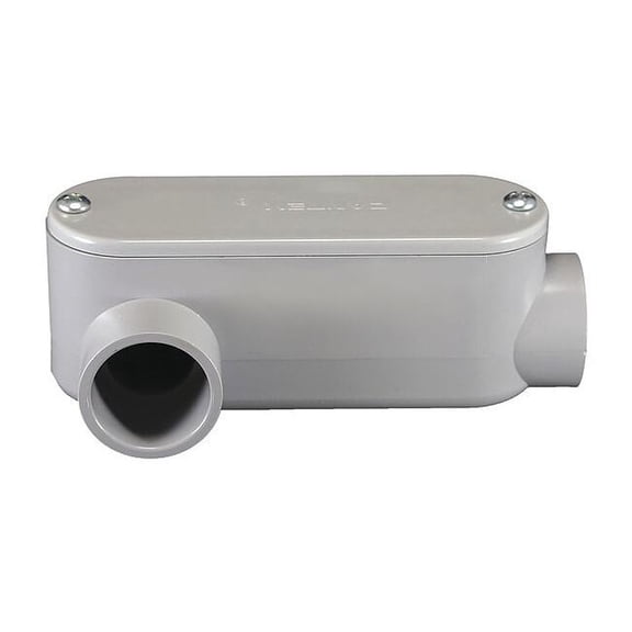 Cantex Conduit Outlet Body, PVC, LR, Back Type: Flat 5133651