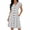 White-dress, variant on YFNNUP Women's Summer Dress Ruffle Sleeve Dresses Printed Flowy Button Down Sundress Casual V Neck Mini Dresses with Pockets Black M