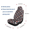 thumbnail image 3 of Uemuo Funny Dogs Pattern Car Seat Covers for Front Seats Waterproof Seat Covers for Cars, Universal Auto Front Seats Protector Fits for Car-1, 3 of 6