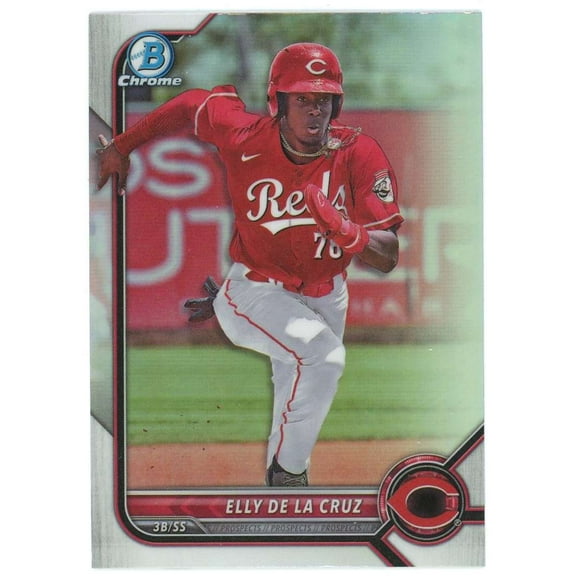 MLB 2022 Bowman Draft Chrome Holo Refractor Elly De La Cruz BDC-80 (Rookie)