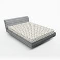 thumbnail image 2 of Ambesonne Paw Print Fitted Sheet, Sketchy Dog Cat Puppy Art, King Size, Pale Taupe Brown White, 2 of 5