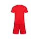 thumbnail image 4 of Conjuntos de blusas y camisas de manga corta con cuello en V. Conjunto de traje de fútbol de color sólido para niños para juegos deportivos universitarios, partidos de rendimiento, uniformes de entren, 4 of 5