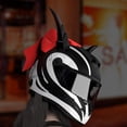thumbnail image 4 of Motorcycle Helmet Devil Horns Decoration, Universal Adhesive Horns for Bike & Scooter Helmets, Strong Visual Shock Accessory, Red & Black, 4 of 8
