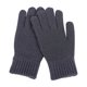 thumbnail image 2 of Guantes de invierno de punto de medio dedo unisex de color sólido con tapa y dedos cálidos para mujer, manoplas de poliéster, 2 of 4