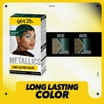thumbnail image 3 of got2b Metallics Permanent Hair Dye, Mermaid Green M77, Hair Color for Women & Men, Formulated with Metallic-Shine Booster for Cool, Shimmering Tones, Lasts Up to 30 Washes, 1 Kit, 3 of 11