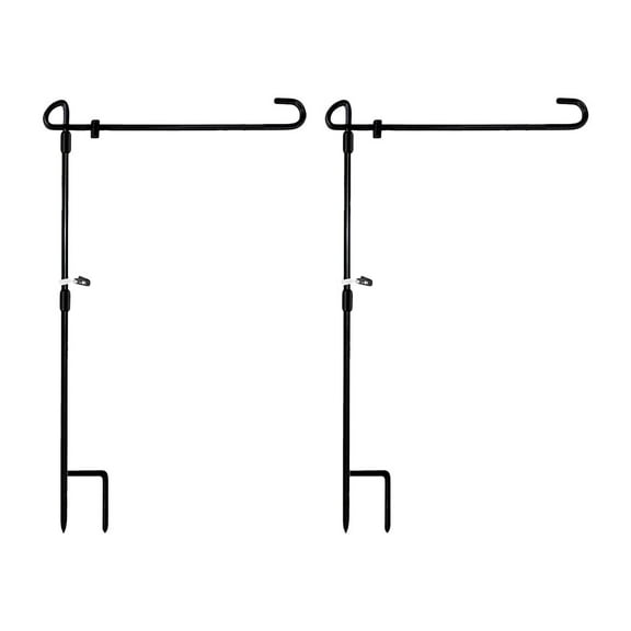 Flag Holder Garden Stand Pole Yard Banner Flags Outside Holders Bracket Lawn Rack Hanger Patriotic American Feeder Bird