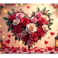thumbnail image 4 of LUUFILx Valentine's Day Heart Themed Backdrop Banner Romantic Love Decoration Background for Party Supplies Wedding Photography Props Events Celebrations, 4 of 8