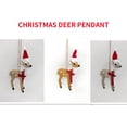 thumbnail image 6 of Fridja Christmas Ornaments Christmas Deer Imitation Elk And Sika Deer Pendant Cross-border Manual Plush Toy Decoration Pendant, 6 of 7