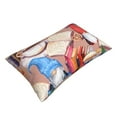 thumbnail image 3 of Daiia Gnomes Books Tea Cups Bedding Waterproof Pillow Protector Zippered Queen – Bed Bug Proof Pillow Encasement-14"x20", 3 of 9