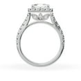 thumbnail image 3 of Unique Moments 2.50 ct Lab Grown Halo Princess Diamond Engagement Ring 14K White Gold, 3 of 6