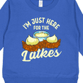 thumbnail image 3 of Inktastic Hanukkah Funny Here for Latkes Toddler Sweatshirt, 3 of 4
