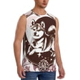 thumbnail image 2 of Kdxio Vintage Husky Dog for Men's Muscle T-shirt,Sleeveless for Workout Running Athletic Gym Lounge Casual, 2 of 5