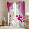thumbnail image 3 of Homewish Chic Floral Flowers Blackout Curtains Set of 2 (52x84 Each) for Female Men Adults,Grey Pink Window Curtains,Spring Garden Curtains and Drapes,Breathable Home Decor, 3 of 6