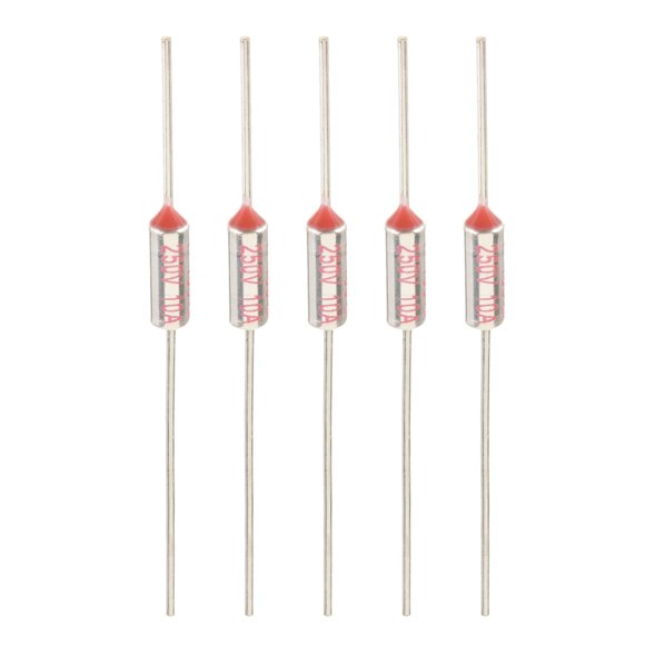 Fielect 10Pcs Thermal Fuses 155 Degree Celsius Thermal Cutoffs Fuse Circuit Cut-Off Temperature Thermal Fuse 250V 10A