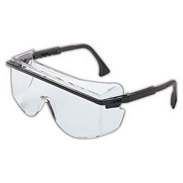 Honeywell S2500 S2500 Uvex Astropec OTG 3001 Safety Glasses, Clear Lens, Black Frame