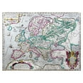 thumbnail image 2 of Ortelius 14x12 Black Ornate Wood Framed with Double Matting Museum Art Print Titled - Ancient Europe 1595 - Ortelius, 2 of 4