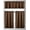 Brown, variant on 3PC Set Window Dressing Kitchen Curtain Solid Lined Blackout Tiers Valance