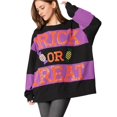 thumbnail image 1 of Sudaderas para Mujer con Lentejuelas, Bloques de Color, Cuello Redondo, Larga, Brillantes, Lindas Sudaderas. Negro XXL, 1 of 7