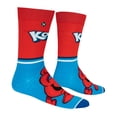 thumbnail image 3 of ODD SOX – Kool-Aid Half Stripe – Novelty Crew Socks – Size Large – Men's 8–12 / Women's 9.5–13.5 –, 3 of 5