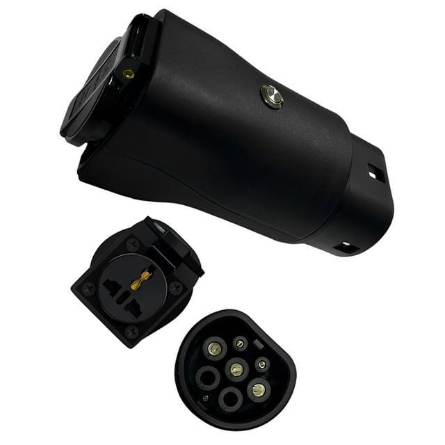 Riwesomey Adaptador V2L Tipo 2 Adaptador de cable de carga EV Adaptador de carga para exteriores Adecuado para BYD MG IONIQ 5 y más Vehículos, repuestos y accesorios Mis