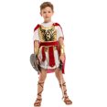 thumbnail image 2 of Disfraces de caballero Guerrero romano para niños, disfraz de gladiador de Guerrero romano griego para niños, regalos para niños, ropa de actuación para Halloween, 2 of 5