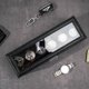thumbnail image 2 of ProCase Caja para Reloj de 6 Ranuras, Estuche Organizador de Relojes de 2 Pisos con Tapa Vidrio Anti-polvo Almacenaje Guardarrelojes para Hombres y Mujeres (NegroRayado), 2 of 14