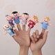 thumbnail image 5 of 6-12 piezas de juguetes de peluche para bebés, animales de dibujos animados, familia, marionetas de dedo, juego de rol, muñeco de tela para contar historias, juguetes educativos para niños, 5 of 5