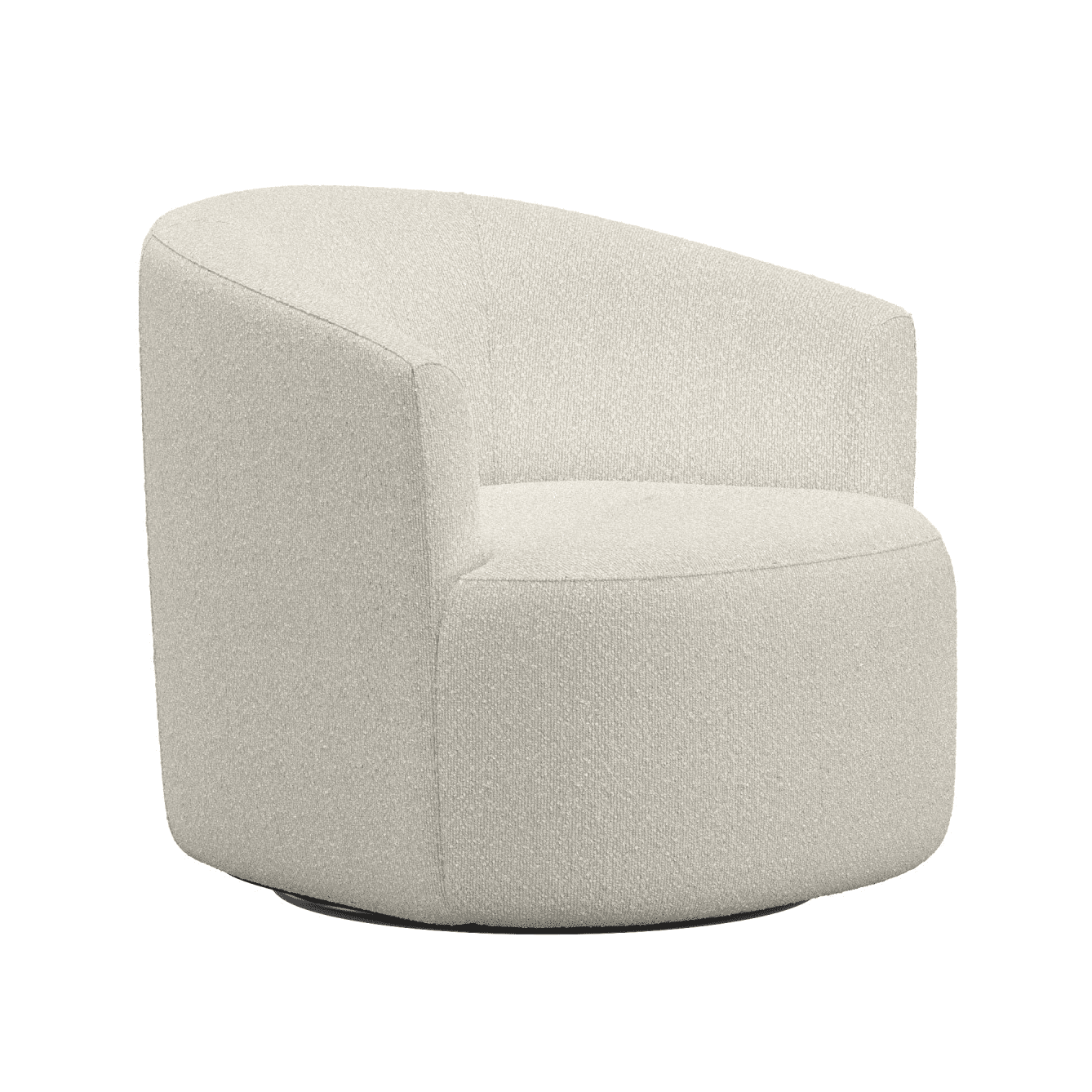 Mainstays Boucle Swivel Accent Chair, Taupe - Walmart Business