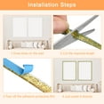 thumbnail image 4 of REGALWOVEN Flexible Trim Self Adhesive, Ceiling Molding Peel and Stick, Caulk Strip Sealing Tape Gold, 4 of 7