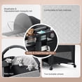 thumbnail image 5 of Babyomi 4 in 1 Baby Bassinet with Diaper Changer, Long Next to Bed Crib with Mattress,Height Adjustable,Pack and Play,Bedside Crib Sleeper, Black, 5 of 7