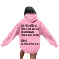 thumbnail image 4 of WENWU Womens Hoodie Long Sleeve Hoodies for Women Pullover Unisex Hoodie Pink Sweatshirts Womens Winter Tops Women's Clothes, 4 of 7