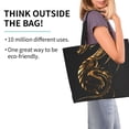 thumbnail image 2 of Fotbe Golden Dragon Tattoo Art Bolsa Tote Estética de Lona con Estampado para Mujer - Bolsa Reutilizable de Hombro Casual para Vacaciones, Compras, Trabajo y Gimnasio, 2 of 8